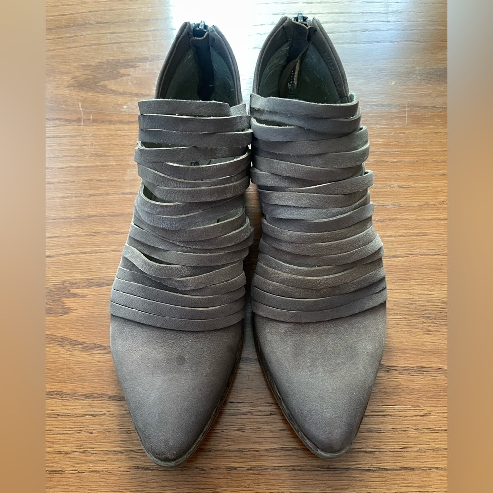 Free People Lost Valley Leather Laser Cut Ankle Boot
